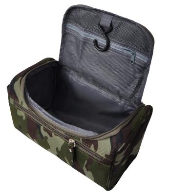 China Large Capacity Camouflage Dark Green Men's Toiletry Bag Wash Travel Dop Kit Shower Bathroom Bag Cosmetic Shaving Bag Small for sale