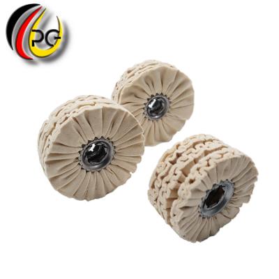 China Used in metal surface treatment and professional made polishing thickness of 10mm hole Dia Polishing Wheel Cotton Wheel 19/24/32 mm hexagon tools for sale