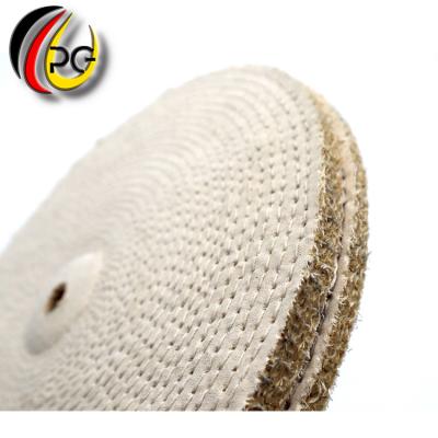 China Used in metal surface treatment and factory custom durable sisal cotton cloth grinding wheel sisal cotton polishing disc for metal surface treatment and polishing for sale