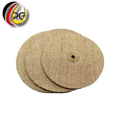 China Used in metal surface treatment and factory custom 80-400mm diameter wheel sisal polishing polishing disc for abrasive wheel polish for sale