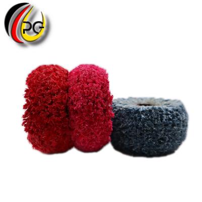 China Used in metal surface treatment and professional made 19/6 hexagon hole diameter polishing wheel sisal rope polishing brush for sale