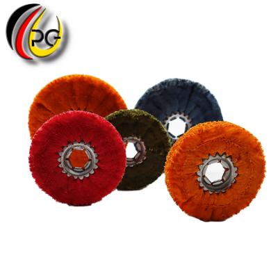 China Used in metal surface treatment and staple polishing custom core polishing stainless steel wheel sisal cotton polishing polishing wheel for sale