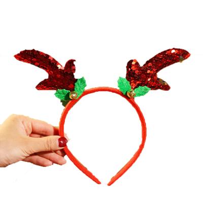 China Deer Christmas Hair Accessories Accessories New Christmas Pattern Deer Antlers Headband Christmas Kids Festival Decoration Headwear Headband Hair for sale