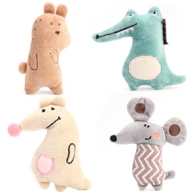 China Cute eco-friendly dinosaur pet plays old; Customized Plush Cat Toy; Crocodile Cat Mint Toys Animal Pet Kangaroo For Kids Plush Toys for sale