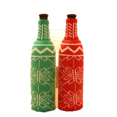 China Merry Christmas Decor Wine Bottle Cover Christmas Decoration Supplies Creative Wine Bottle Cover Christmas for sale