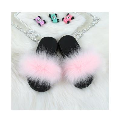 China Other Hot Selling Girls Cute Soft Sandals Lace Up Fuzzy Slides Flat Slippers For Children for sale