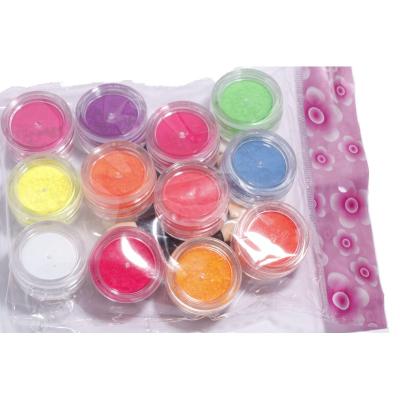 China Excellent Nail Art Effect 12colors Nail Art Set Glow in Dark Powder Nails Dust Neon Fluorescence Powder Dye for Nail Powder Dip for sale