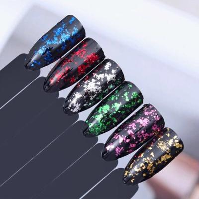 China Excellent Nail Art Effect Nail Dipping Powder For New Nail Art With Foil Glitter To Nail Powder Glitter for sale