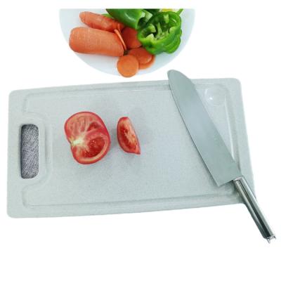 China Hot New Products Sustainable Food Grade Plastic Chopping Cutting Board With Juice Groove for sale