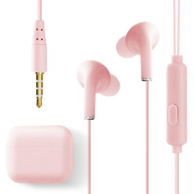 China Stereo Low Noise Canceling Sports Stereo Colorful Bass Earphones Wired Headphones With Mic Microphone 3.5mm Headphones for sale