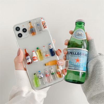 China 2021 High Fancy 3D Bar Beer Fashion Phone Case I Phone 12 Case Phone Protectors For Girls for sale