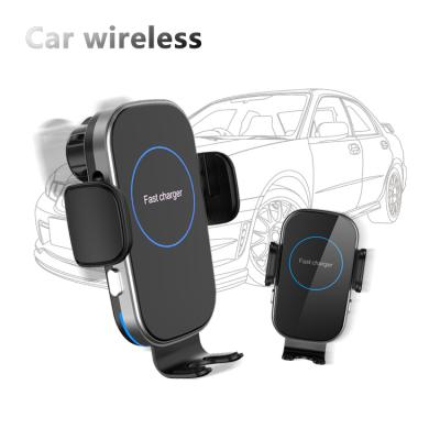 China 15W Car Charger Adjustable Smart Sensor Wireless Phone Holder Qi Automatic Fixing Wireless Charger In Car for sale