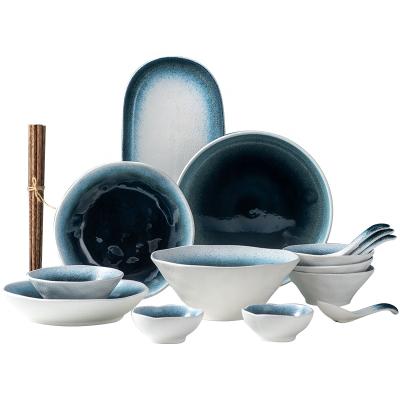 China Viable Ceramic Dinner Dishes Set New Price 2021 Style Porcelain Dinner Sets Restaurant Dinnerware Tableware for sale