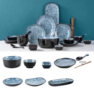 China Sustainable Tableware Dinner Set Home Wedding Plates Chinese Ceramic Ceramic Tableware Sets Tableware for sale