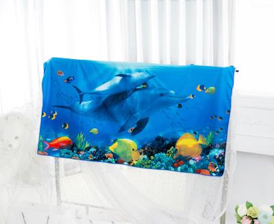 China Rectangular and round custom made beach towel safe for kids with logo printing 2021 free sand beach towel microfiber for sale