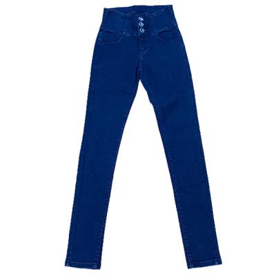 China 2022 Factory Wholesale High Quality Recreational Tops Waist Stretch Customize Logo Womens Pants Simple Generous Trouser Jeans for sale