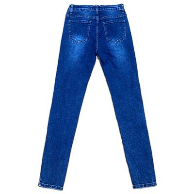 China New Product Hot Selling Cotton High Waist Stretch Denim Made In China Woman Jeans Pant for sale