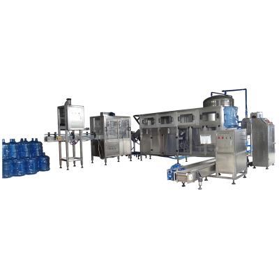 China Beverage 450 BPH Full Automatic Bottled Water Filling Machine 20 Liter 5 Gallon Barrel 3 In 1 Filling Machine for sale