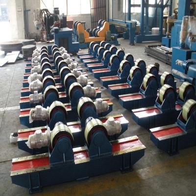 China 100T Automatic Welding Bolt Adjustable Welding Rotator Rotating Roll For Ship /Tank Production for sale