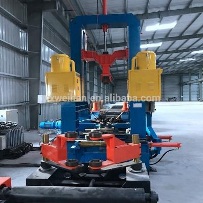 China Automatic H Beam Assembly Machine Welding And Straightening H Beam Production Line 3 In 1 Combination Equipment for sale