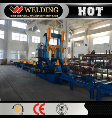 China H Beam Box Beam T Beam Assembly Welding Straightening Combo Machine For Steel H Beam Fabrication for sale