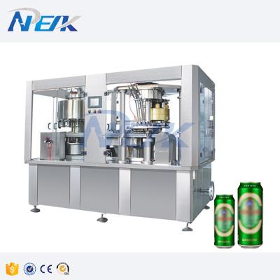 China Food Newpeak CSD Automatic Canned Beverage Filling Machine Beer Production Line for sale