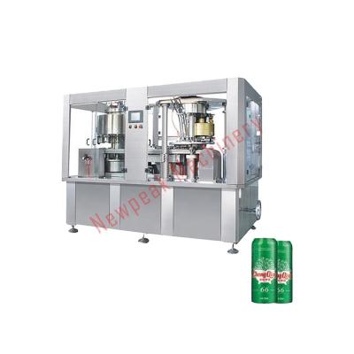 China Food Newpeak Glass Bottle Beer Filling Machine Production Line/Gas Filling/Aluminum Can Filling for sale