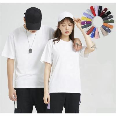 China TX MT01 2022 New T-Shirt Sleeve Unisex T-shirt Men Cotton Viable Short Solid T-shirt White Your Own Brand Women Cotton Oversized Tee for sale