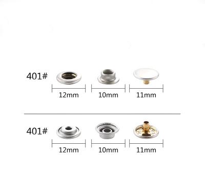 China Custom High Quality Metal Nickel Free Brass Snap Fastener Buttons Zinc Alloy Flat Metal Button Snap Buttons Spring Snap Fastener for sale