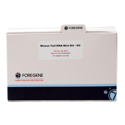 Chine Extraction rapide Genomic Kit Isolation 1.25ml X2 d'ADN de queue de souris de Foregene à vendre