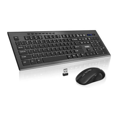 China Ultra Slim Wireless Keyboard and Mouse Combo, Adjustable Level 5 DPI Mouse and 2.4GHz Wireless Computer Keyboard, 112 Keys/Quiet Keyboard, for sale