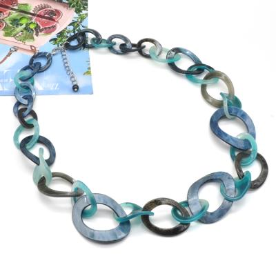 China 2020 2021 jewelry bohemian necklace trends CLASSIC elegant acrylic boho link chain for sale