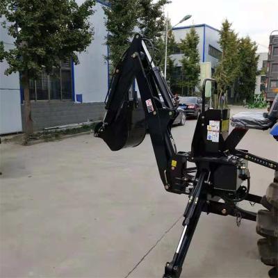 China lw6 towable backhoe tractor mounted three point hitch backhoe four wheel drive backhoe loader for sale