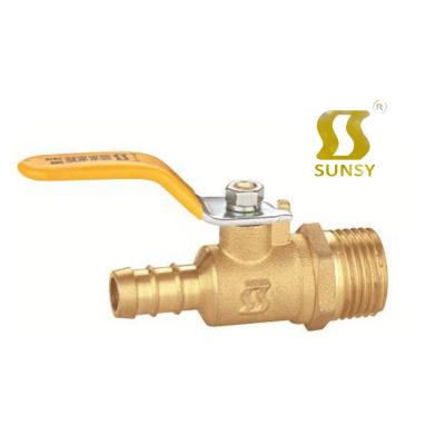 China factory style SS9050 59-1 PN16 PN10 BSP NPT straight brass connection sunsy yuhuan general shunshui factory style male thread end gas valve pipe for sale