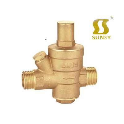 China General SS8150 Regulator/Tooth Way Male Thread Limited Adjustable Brass Pressure Reducing Valve For Water PN16 With PRV Meter for sale