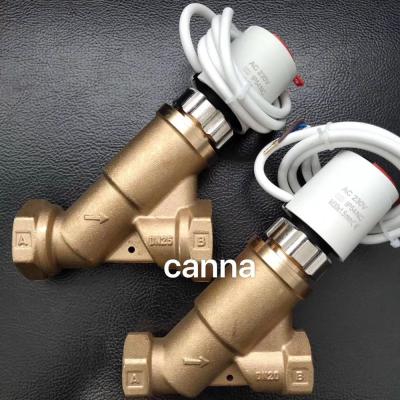 China General China Yuhuan BSP TNP Forged Female Thread Actuator Dynamics Electric Motorized Brass Static Balancing Control Valve For Water for sale