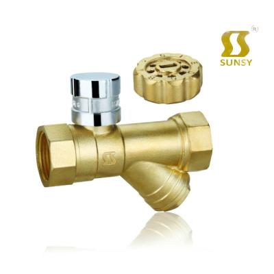 China Factory BSP TNP 59-1 general yuhuan china shunshui y filter ball valve brass magnetic lock type strainer for water with key for sale