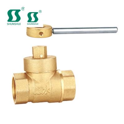 China General Sunsy Lock Water Brass Ball Valve With Key for sale