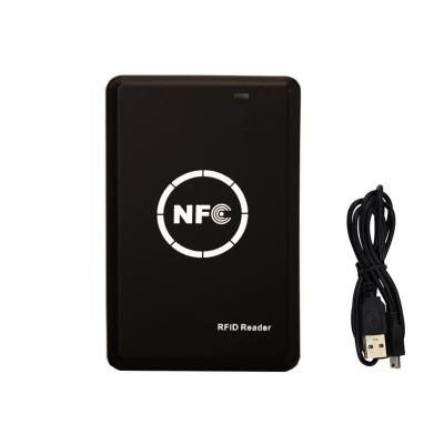 China NFC Smart Card Reader RFID Writer Copier Duplicator, IC Identification Black Stickers Key Programmer USB Card Epoxy NFCH Copier for sale