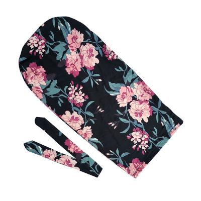 China Breathable Custom Polyester Muslin Floral Newborn Baby Wraps Sleep Sack With Headband for sale