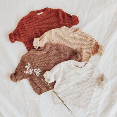 China Neutral Sweater Chunky Knit Baby Sweater Oversized 2022 Toddler Anti Shrink Gender Baby Gift Baby Shower Sweater for sale