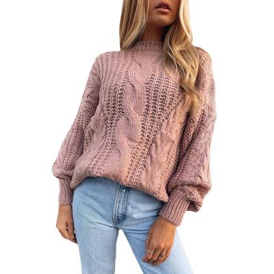 China 2022 Fashion Women's Long Blouse Turtleneck Anti-pilling Neck Sleeveless Sweaters Winter Sweater Solid Knitting Warm Pullover for sale