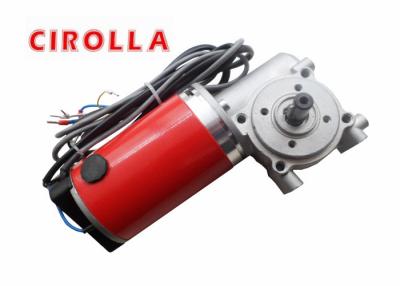 China Motor de la puerta de vidrio de desplazamiento del alto esfuerzo de torsión motor 24V 60W del engranaje/del cepillo rojos de DC en venta