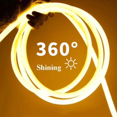 China IP65 Outdoor Waterproof Silicone Material LED Neon Flexible Strip Rope Light Body Lamp Item Lighting for sale