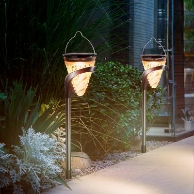 China Waterproof Decorative Gardenlights Garden Led Lighting Pathway Outdoor Wall Villa Solar Garden Lights for sale