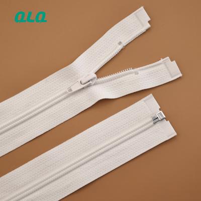 China Custom Brand Viable Open End Nylon Zipper 7# Open End Nylon Zipper For Garment And Bag for sale