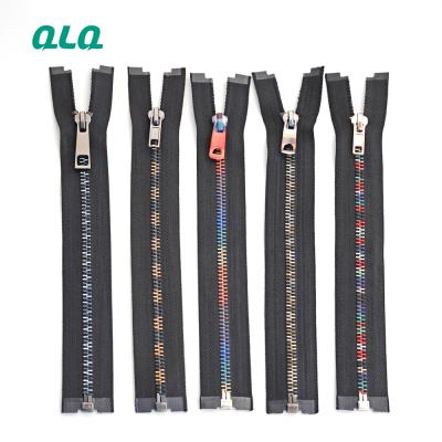 China Fashion Metal Open End Zipper Workable Brass Metal Open End Zipper Puller For Clothes Jacket And Bag for sale