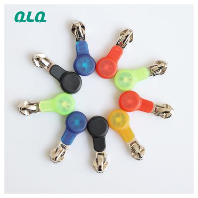 China Nickel Free Custom LED Zipper Light Main Zipper Sliders Conmar For Zipper Colors for sale