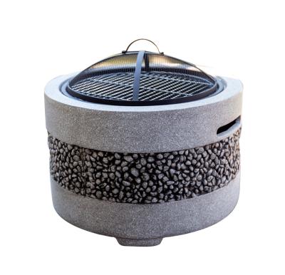 China Multifunctional Iron Home Garden Magnesium Oxide MgO Fire Pit Hot Pot Barbecue Boil Outdoor Water Heater for sale