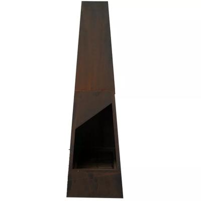 China Chimeneas iron resistant corten steel rusty for sale